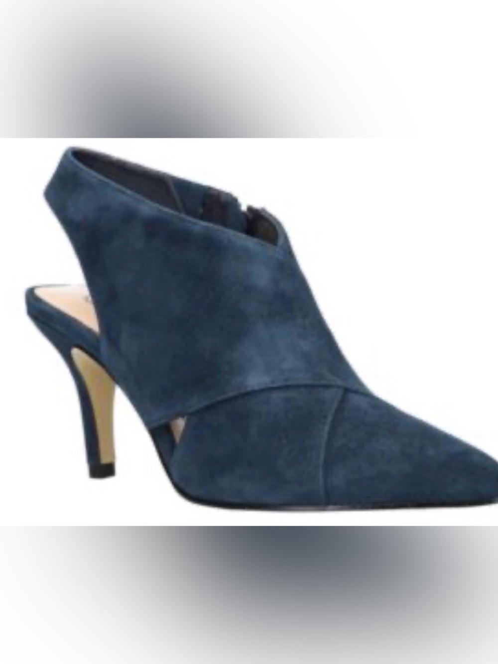 Women's Suede Pointed Slingback Heels